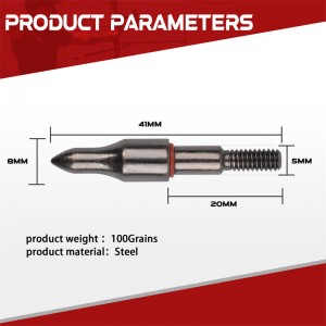 eLongarrow 150002炭素矢印用の100グレーンアーチェリー矢印