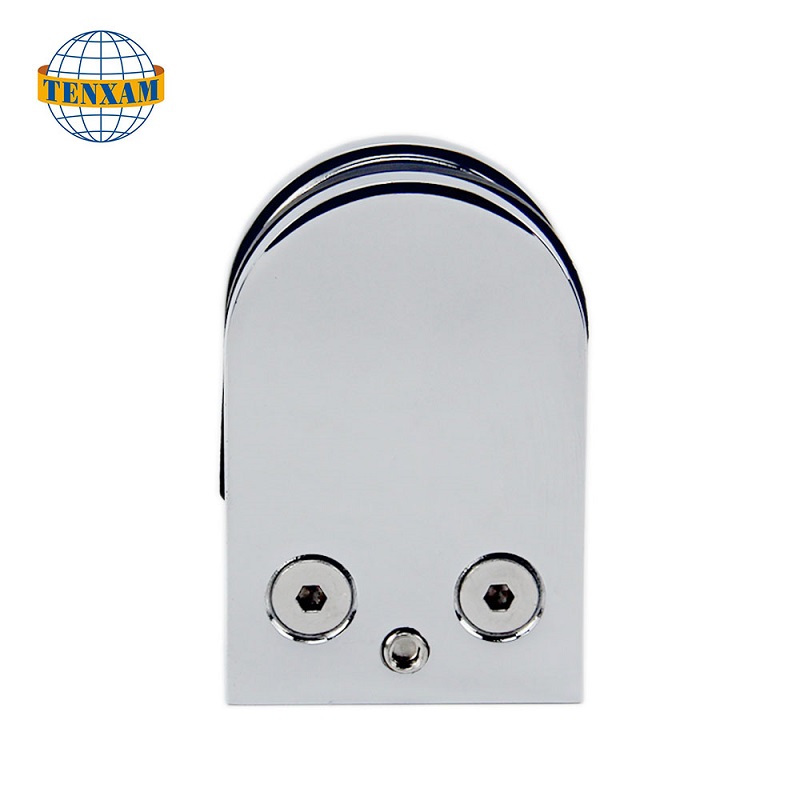 ホット販売ステンレススチールバスルームガラスクランプガラスフェンスハードウェアアクセサリーガラス手すりクランプ