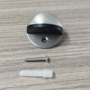 MD005ステンレス鋼304&ゴム床マウントされた半球ドアストッパー