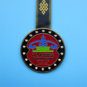 金メダルカラフルなエナメルメダリオンペンダントを賞