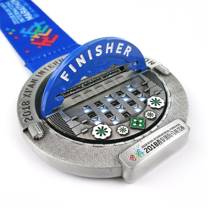 クールなデザインリムーバブルワールドマラソン賞メダルフィニッシャーメタルメダル