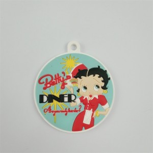 カスタムネックレスメダルカラフルなUV印刷ラバーメダル