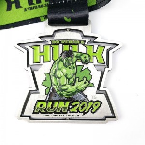 ギャグメーカーカスタムメダルデザインスーパーヒーローアワードゴールドメダル