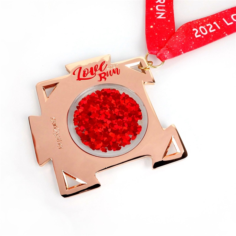 リボンPVCプラスチックメダルを備えた排他的なデザインキャストメタルメダル