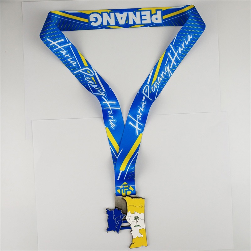 メダリオン安価メダル3Dゴールドシルバー銅メッキメダルナショナルシティマップメダル