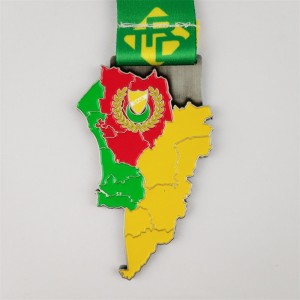 独自のロゴブランク3Dメタル賞ODMゴールドシルバーとブロンズメダルをデザインする