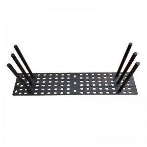 取り外し可能なサポートロッド付きの高品質のブラックパウダースプレースチールフローティングブラケット