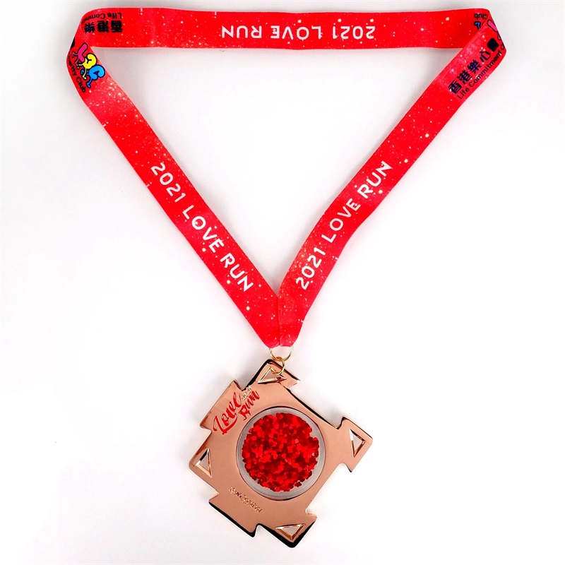 18kゴールドメッキスクエア長方形メダリオンペンダントハードエナメルメダル