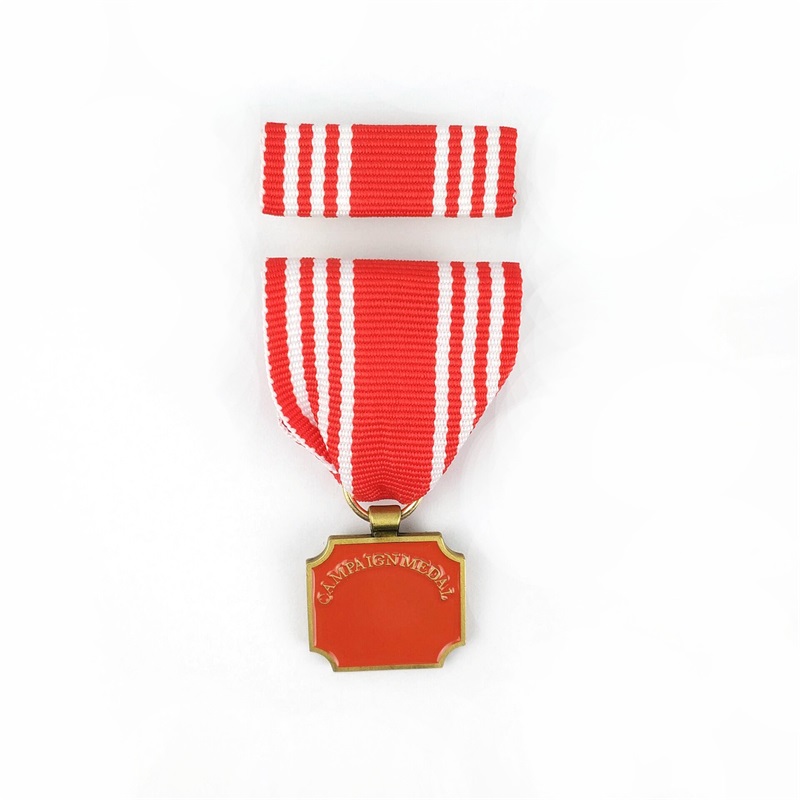 ハードエナメルピンメダリオンダイキャストメタルバッジ3Dアクティビティメダルとアワードは、短いリボンでメダルを称えます