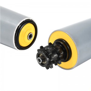 スモールチェーンホイール電気ローラー直径38/50/60/76同期ベルトマルチウェッジベルトOリングチェーンホイール亜鉛メッキパワーローラー