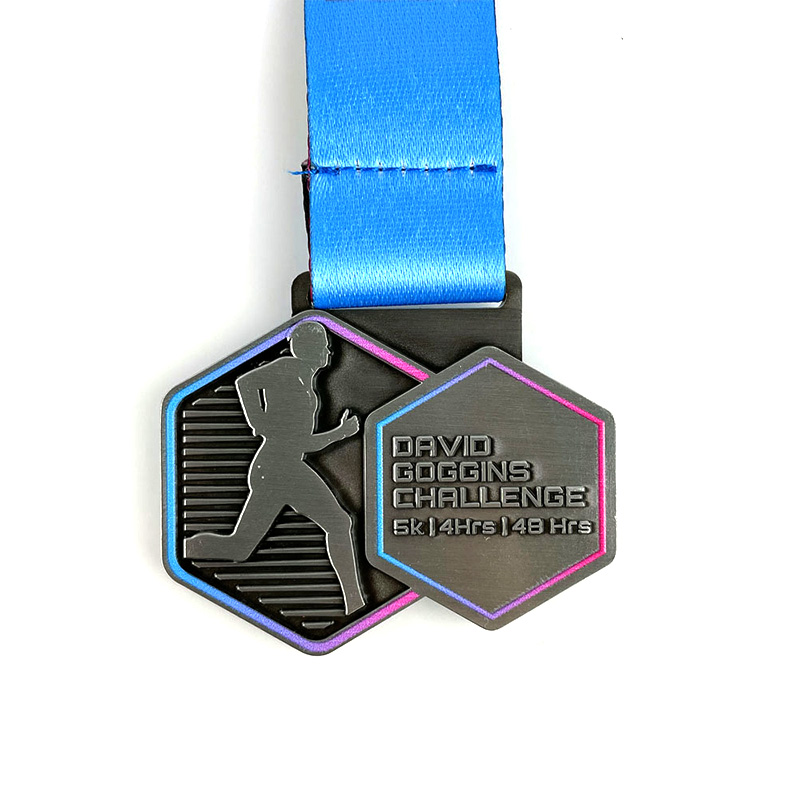 カスタムレースメダルメーカーカスタムメダルリボン英国カスタムランニングメダル