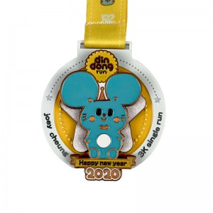 亜鉛合金ダイキャスティングメダル18KゴールドメッキメダリオンUVプリント