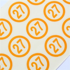 数字、カスタマイズ可能なデザインステッカー、ポータブルで柔軟なステッカー付きの高品質のステッカー