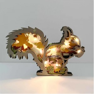 3D木製の動物の装飾品