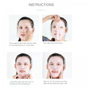 再利用可能なシリコンマスクマスクカバーシリコンスキンマスク再利用可能な保湿フェイシャルシリコンマスクアンチエバピレーションマスクフェイシャルケアツール