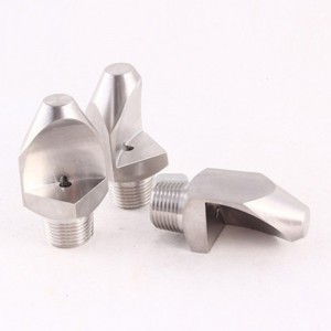 ステンレス鋼の狭い角度フラットファンウォータークリーニングノズル