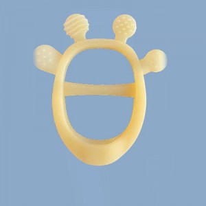 ベイビーのためのシリコンベイビーテザーおもちゃ3+ヶ月、BPAフリードロップ\\\\ resistantシリコンミトンの歯の救済のための歯が生えるおもちゃ、吸うニーズのためのベビーチューのおもちゃ