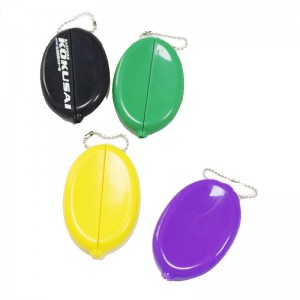 シリコンオーバルコインパースコインバッグ、男性/women \\\\ \'sチェーン付きのバッグ、フードグレードのシリコーンバッグ、環境に優しい、防水性