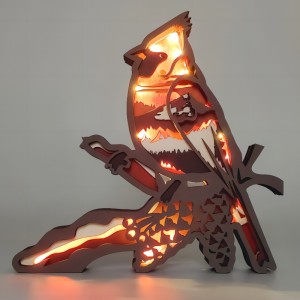 3D木製の動物の鳥の装飾品