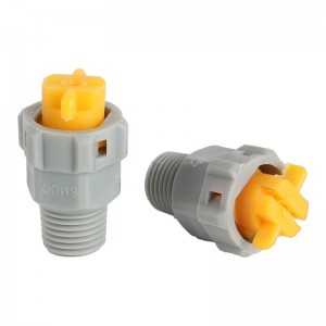 PPプラスチッククイックリリースと解体スプレーノズル工業用VEEジェットノズルフルコーン&フラットファンパターンスプレー