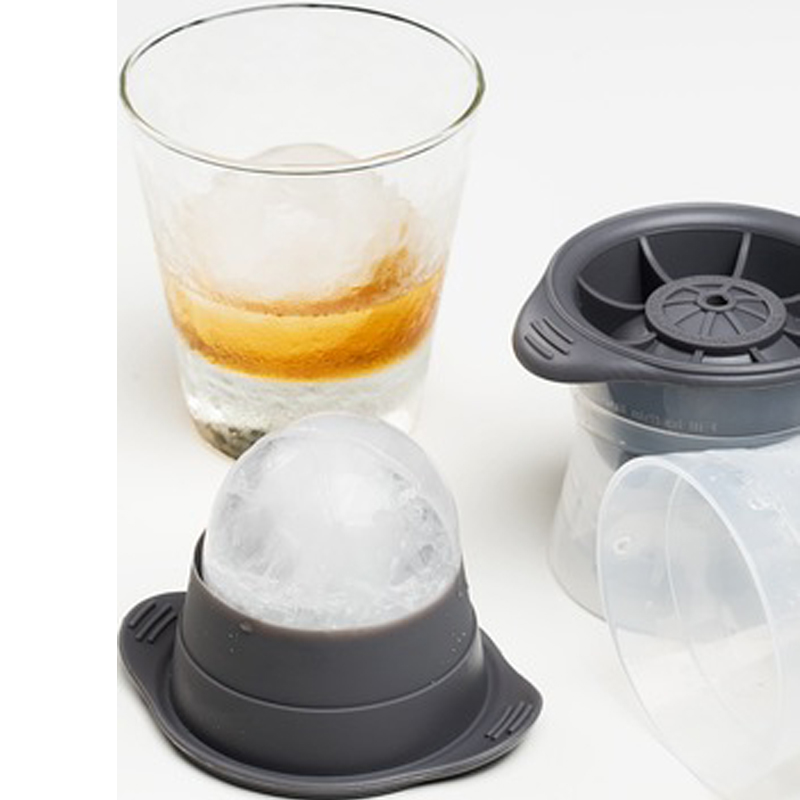 ウイスキー、カクテル、飲み物の氷型に適した大きな球状の氷型、再利用可能で掃除が簡単で、BPAフリー