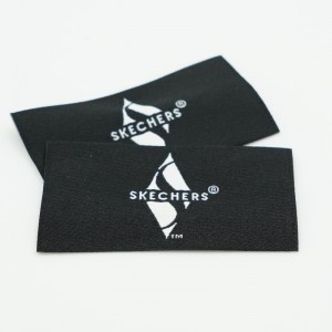 卸売衣服のデザインカスタムロゴ服シャツタグ衣服コットンブランドラベル衣料品織りラベル環境に優しい