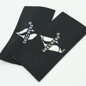 卸売衣服のデザインカスタムロゴ服シャツタグ衣服コットンブランドラベル衣料品織りラベル環境に優しい