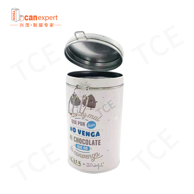 カスタムファクトリーエアタイトブリキコンテナパッケージ円筒ラウンド長方形の金属ボックス豪華なコーヒー缶コーヒーの缶