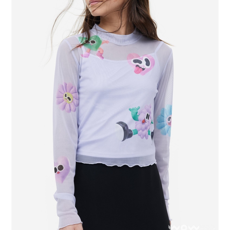 h&m/eva cremers/3d/digital colors/bright shades/crossover共同ブランドの漫画グラフィックス