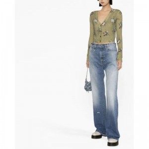 卸売ファッションスタイルのデザイナープルオーバー長袖セーター