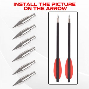 Elongarrow 151061 65 grain arrowheads for id4.2mm矢印ボルト