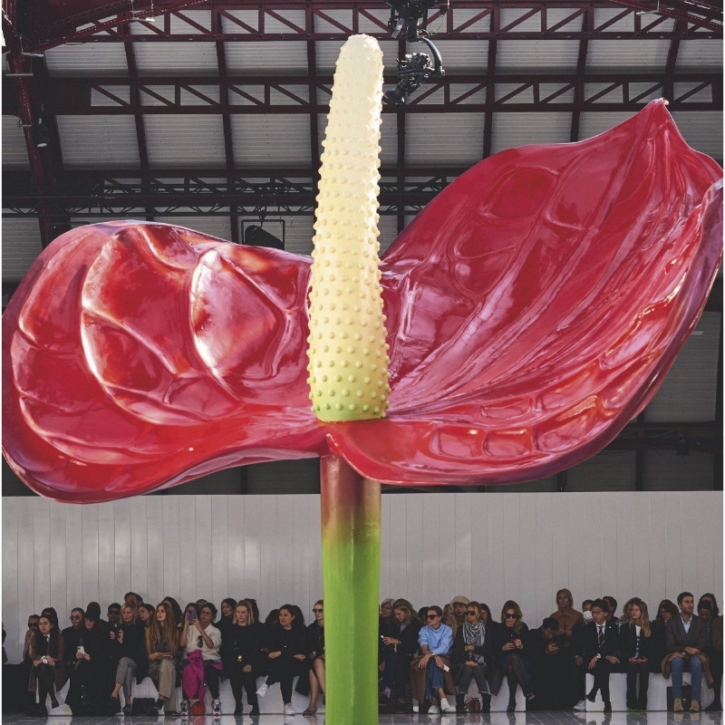 三次元の花/three-dimensional decoration/red/craft/loewe