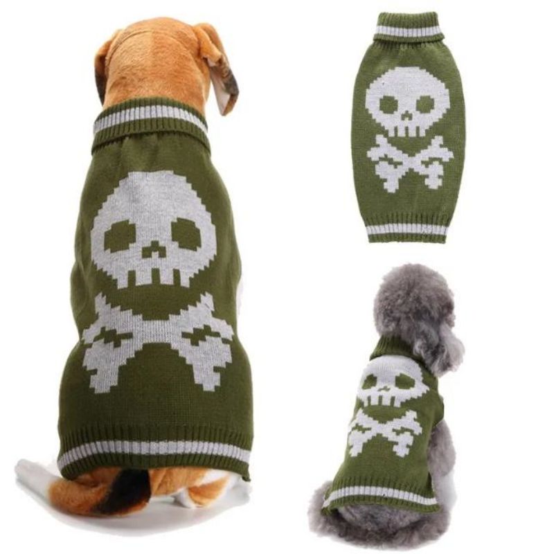 ハロウィーンの温かいペットのコスチューム服犬犬のセーター中程度の大きな犬
