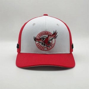 カスタム高品質6パネル刺繍2トーン事前に曲がったブリムハットロープロファイルコットンパパ野球帽