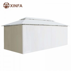 豪華なガーデンキャノピーカバー裏庭のガゼボ屋外で腐ったアルミニウムプルーフカーテン