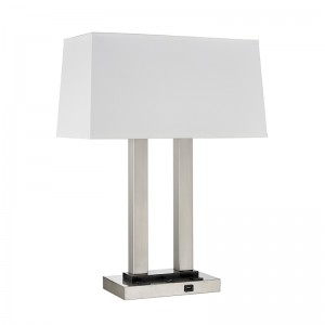 客室のダブルナイトスタンドテーブルランプ