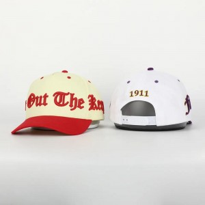 カスタム高品質5パネルカーブした川綿野球帽、3D刺繍パフロゴ構造化されたお父さんの帽子