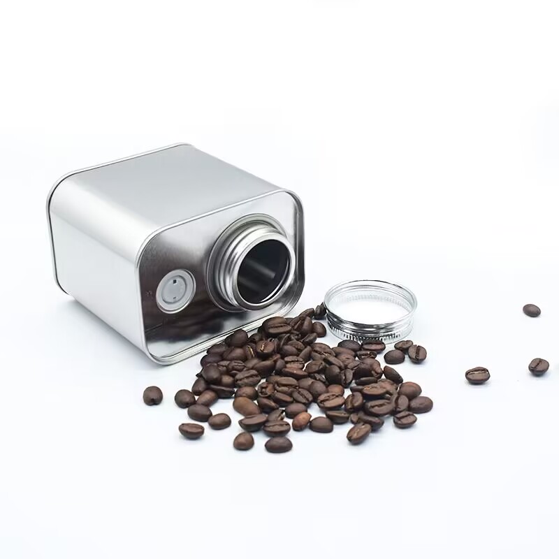 カスタムブリキ缶缶メーカープリントブリキのブリキ豆豆ティーティンギフトボックスメタル250gコーヒー缶パッケージング