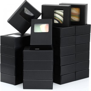 PVCマテリアル付きのカスタマイズされたウィンドウペーパーボックス