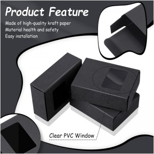 PVCマテリアル付きのカスタマイズされたウィンドウペーパーボックス