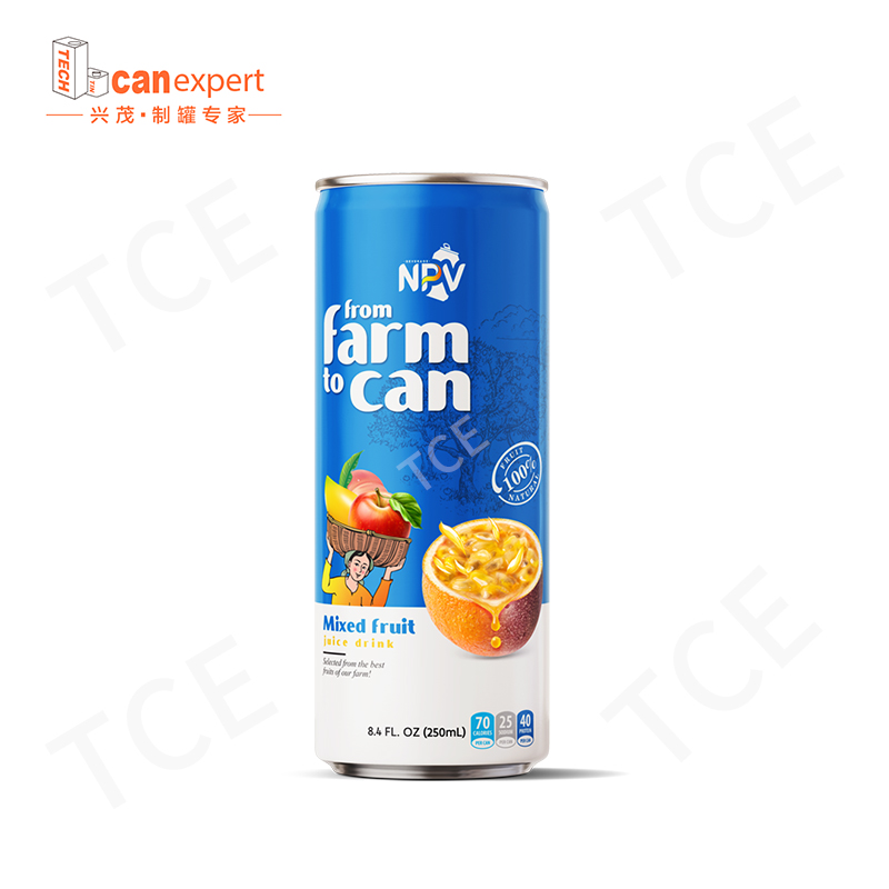 TCE-Factory Supply Hot Selling Fruits Beverage Tin Can
