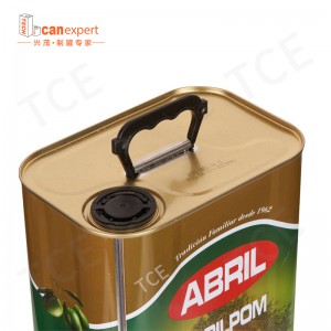 2L3L4L5L食品グレード長方形のエクストラバージンオリーブオイルスズカニトレ長方形の食用油パッケージ缶缶