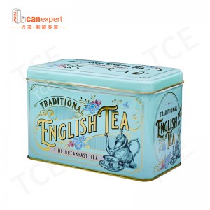 tce-新しいデザインスクエア茶缶缶bitle高品質の金属茶缶