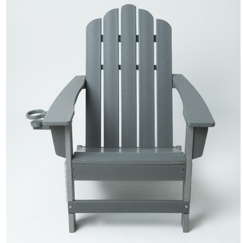 屋外の家具HDPEアディロンダック椅子と灰色