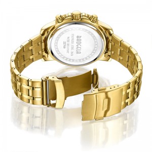 Baogela Quartz Men Gold Watch Top Brand Luxury Military Wrist Watches Clock Men relogio masculinoビジネス腕時計22700