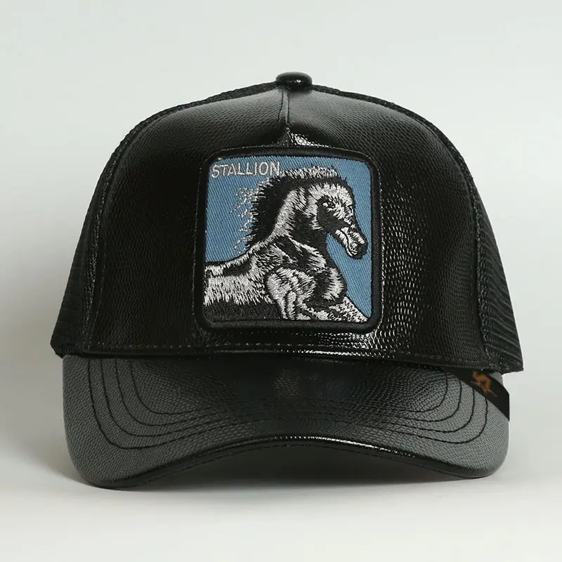 スポーツキャップgorras de beisbol menコットンデザインあなた自身の刺繍カスタムホースロゴトラックキャップハット