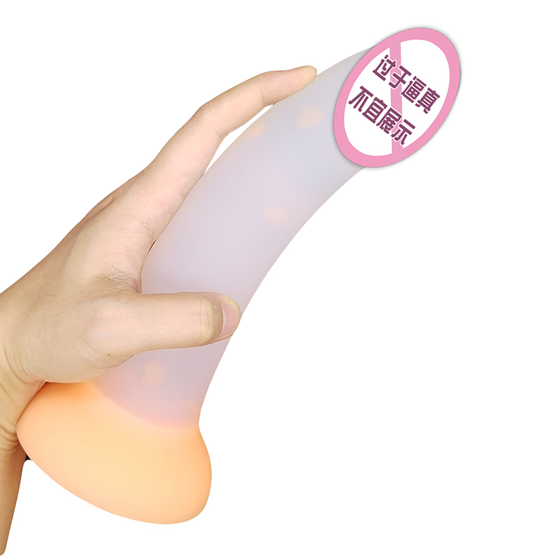 904新しい明るいディルドアナルセックスおもちゃ女性男性男性カラフルな輝く陰茎バットプラグ大人のおもちゃ