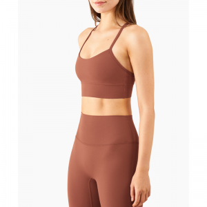アンチ露出ストラップバックレススポーツブラ