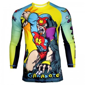 ソフトスパンデックスjiu jiu gi女性のためのラッシュガード、男性のための耐久性のある発疹ガード