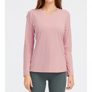 クイックドライOネックアークヨガシャツ